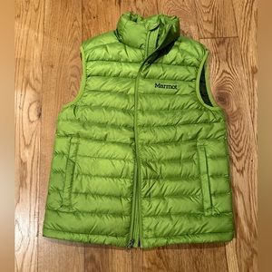 Marmot-woman’s lime green puffer VEST